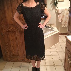 Vintage Worthington little black dress size 6